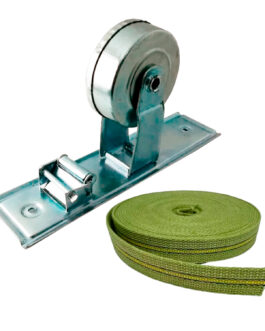ENROLLADOR PERSIANA DOBLE PATA 4MTS + CINTA VERDE REFORZADA