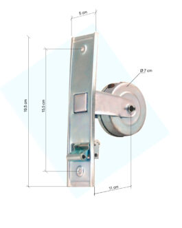 ENROLLADOR PERSIANA DOBLE PATA 4MTS ZINCADO SUPER REFORZADO