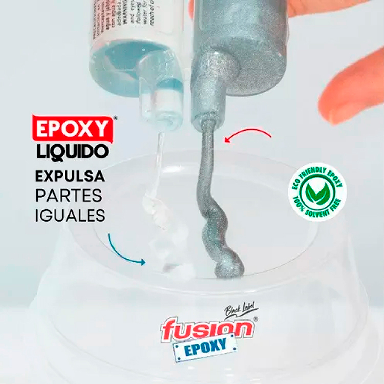 ADHESIVO FUSIÓN EPOXY ALUMINIO 2 COMPONENTES 30GR - Imagen 3