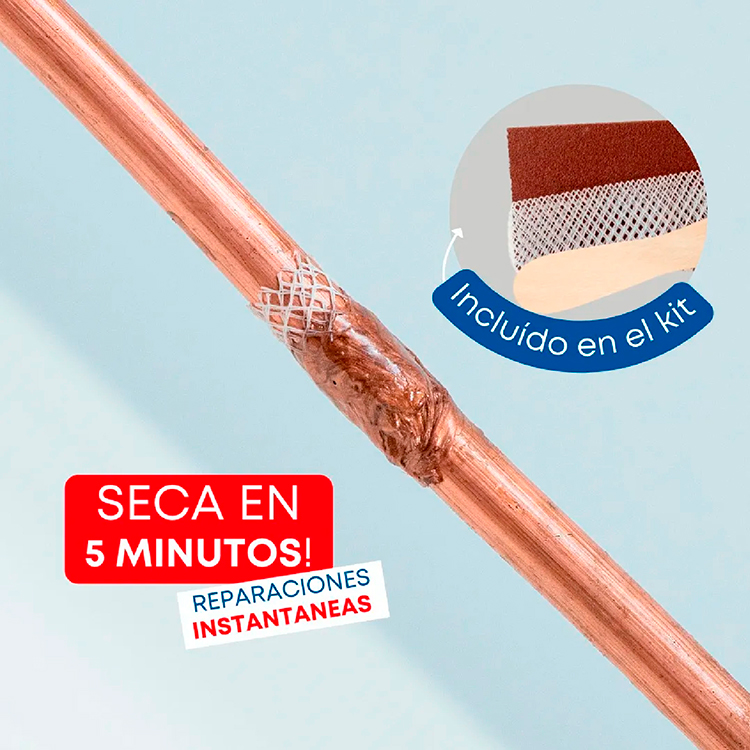 ADHESIVO FUSIÓN EPOXY COBRE 2 COMPONENTES 30GR - Imagen 4