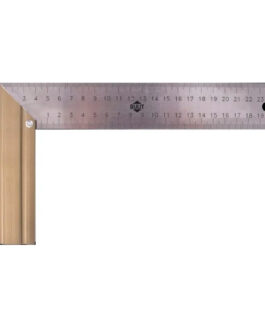 ESCUADRA MILIMETRADA AC INOXIDABLE MANGO ALUMINIO 25CM BULIT