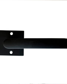 MANIJA SIENA NEGRO MATE PICAPORTE DOBLE AC. INOX. YALE