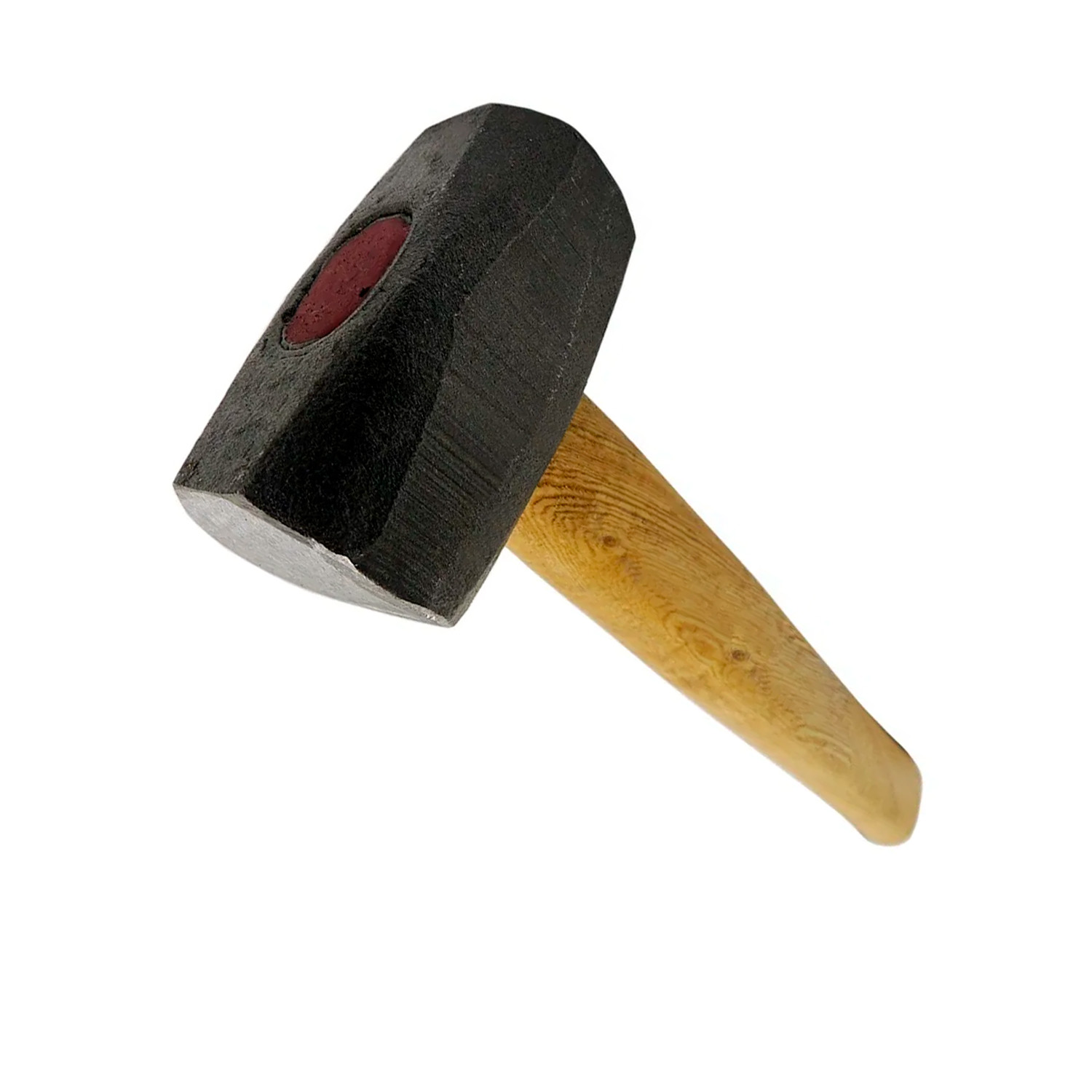 MAZA ALBAÑIL ACERO FORJADO TEMPLADO 5KG CABO MADERA - Imagen 3