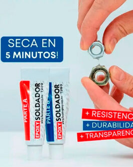ADHESIVO EPOXY FUSIÓN TRANSP.SOLDADOR 2 COMPONENTES 16GR