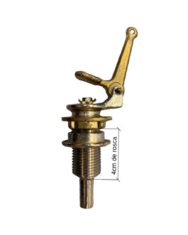 BOTON CORTO BRONCE CROMADO PARA DEPÓSITO FRANKLIN