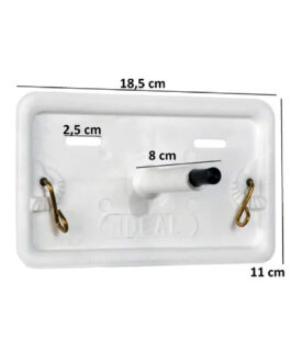 TAPA INTERIOR P/ DEPÓSITO EMBUTIDO BOTÓN PLÁSTICO LARGO IDEAL