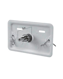 TAPA INTERIOR P/ DEPÓSITO EMBUTIDO BOTÓN BRONCE CROMADO IDEAL