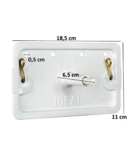 TAPA INTERIOR P/ DEPÓSITO EMBUTIDO BOTÓN PLÁSTICO CORTO IDEAL