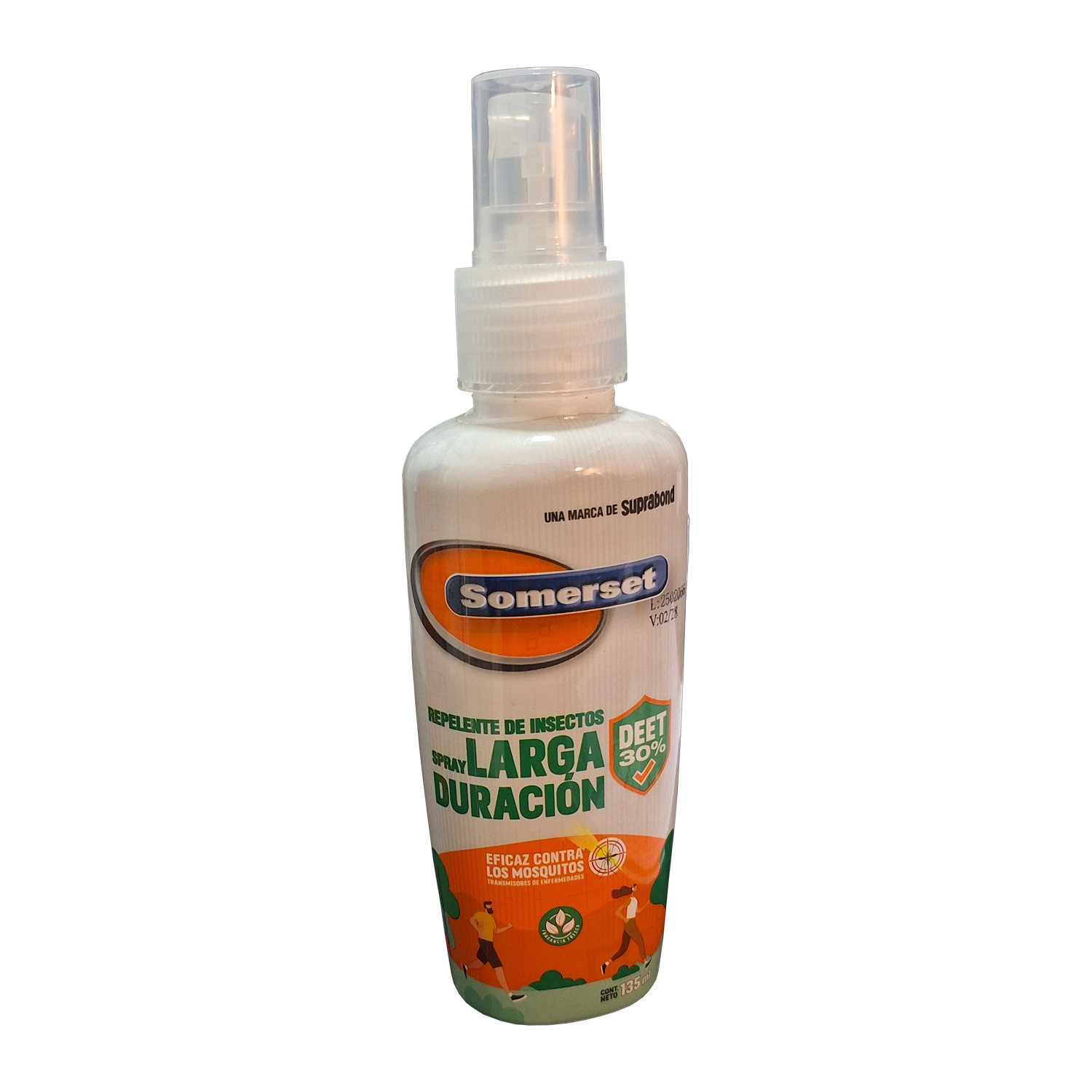 REPELENTE LARGA DURACIÓN P/ MOSQUITOS SPRAY X 135ML SOMERSET