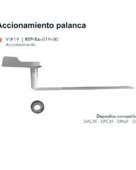BOTÓN PALANCA PLASTICA PARA MOCHILA FERRUM ORIGINAL VIP19