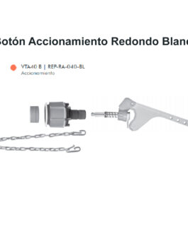 BOTÓN REDONDO PVC BLANCO FERRUM ORIGINAL VTA40