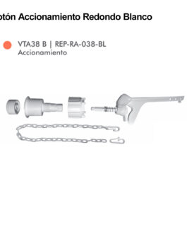 BOTÓN REDONDO PVC BLANCO FERRUM ORIGINAL VTA38