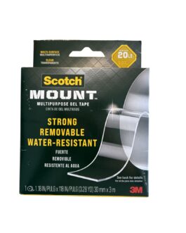CINTA BIFAZ GEL MULTIUSO 30MM X 3MTS SCOTCH MOUNT 3M