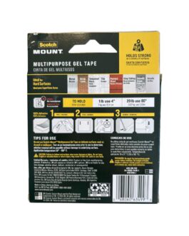 CINTA BIFAZ GEL MULTIUSO 30MM X 3MTS SCOTCH MOUNT 3M